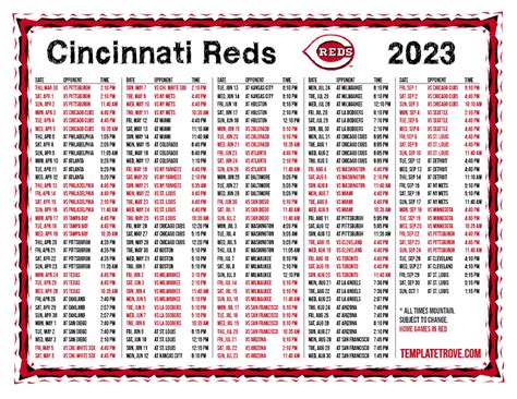 cincinnati reds promotional schedule 2023